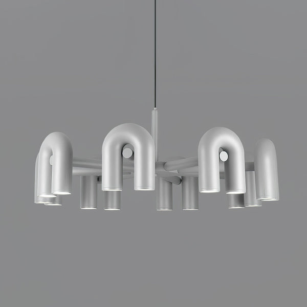 modern black abs aluminum modular led chandelier