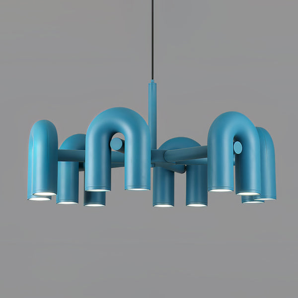 modern black abs aluminum modular led chandelier