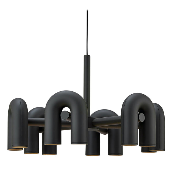 modern black abs aluminum modular led chandelier