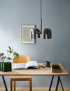 modern black abs aluminum modular led chandelier
