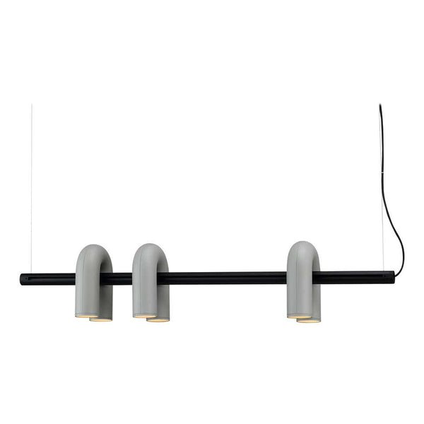 modern black abs aluminum modular led chandelier