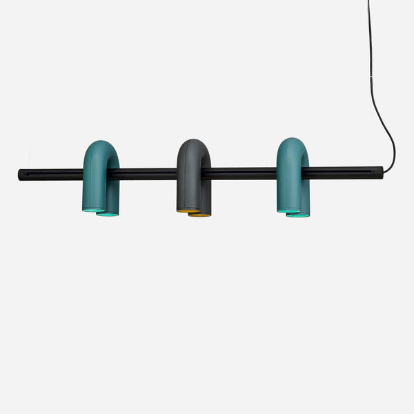 modern black abs aluminum modular led chandelier