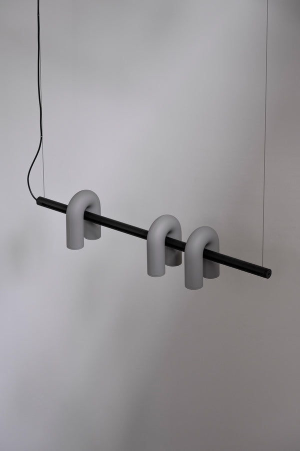 modern black abs aluminum modular led chandelier