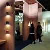 modern black abs aluminum u shape led wall sconce
