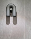 modern black abs aluminum u shape led wall sconce