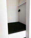 modern black abs aluminum u shape led wall sconce
