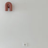 modern black abs aluminum u shape led wall sconce