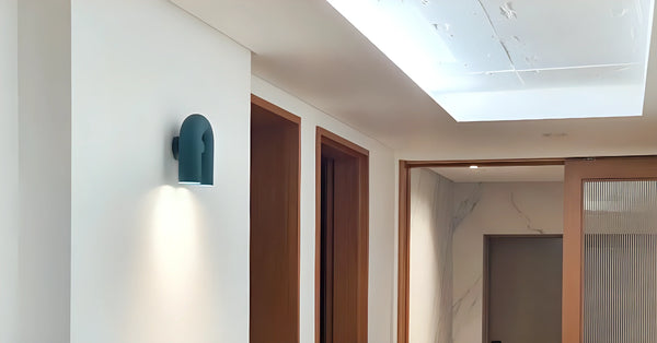 modern black abs aluminum u shape led wall sconce