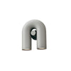 modern black abs aluminum u shape led wall sconce