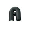 modern black abs aluminum u shape led wall sconce