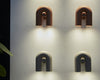 modern black abs aluminum u shape led wall sconce