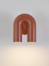 modern black abs aluminum u shape led wall sconce