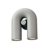 modern black abs aluminum u shape led wall sconce
