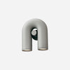 modern black abs aluminum u shape led wall sconce