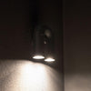 modern black abs aluminum u shape led wall sconce