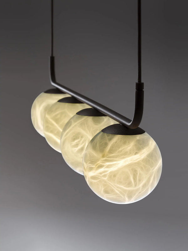 modern black alabaster pendant lamp
