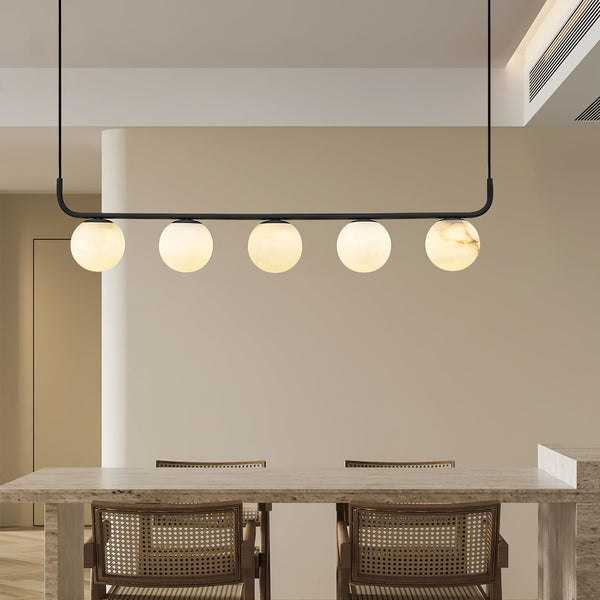 modern black alabaster pendant lamp