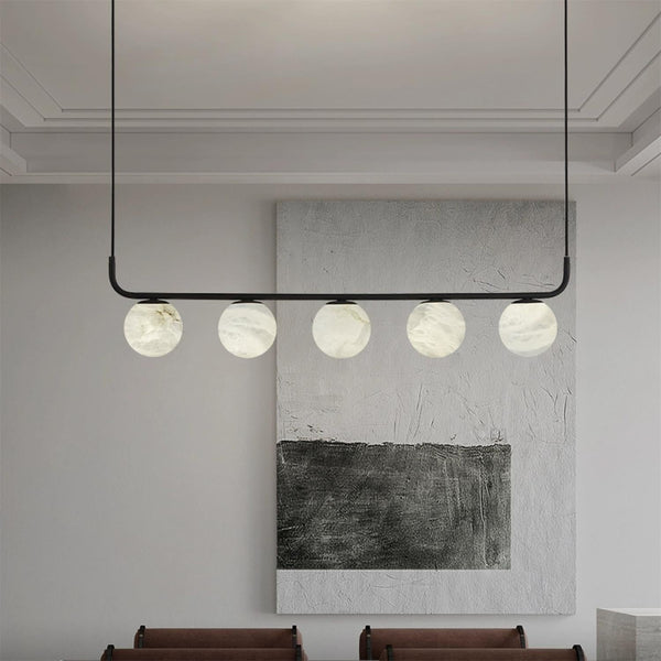 modern black alabaster pendant lamp