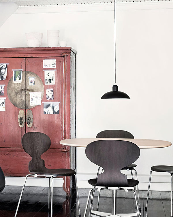 modern black carbon steel dome pendant lamp