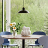 modern black carbon steel dome pendant lamp