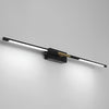 modern black gold acrylic linear led vanity light