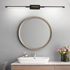 modern black gold acrylic linear led vanity light