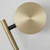 modern black gold metal geometric led wall sconce