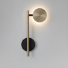 modern black gold metal geometric led wall sconce