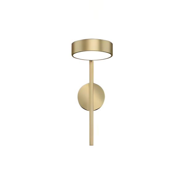 modern black gold metal geometric led wall sconce