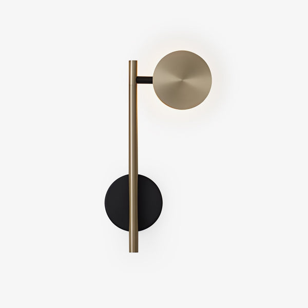 modern black gold metal geometric led wall sconce
