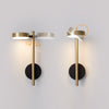 modern black gold metal geometric led wall sconce