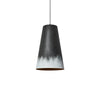 modern black gradient iron cone pendant light