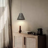 modern black gradient iron cone pendant light