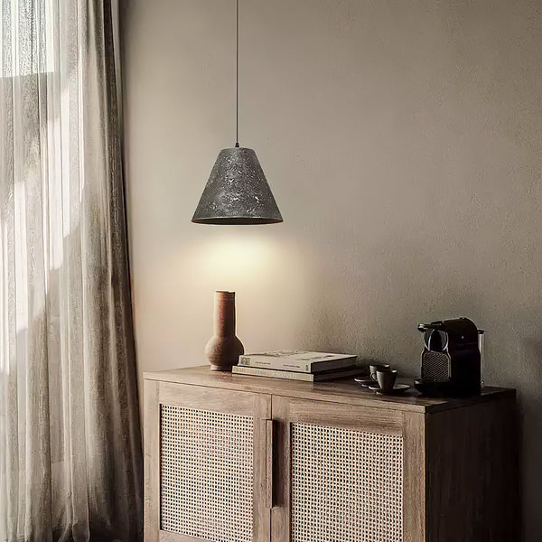 modern black gradient iron cone pendant light