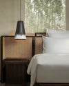 modern black gradient iron cone pendant light