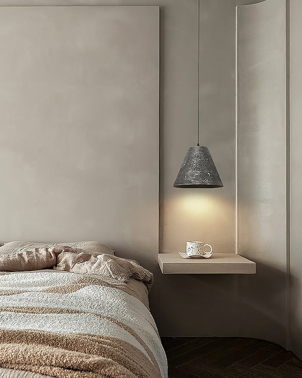 modern black gradient iron cone pendant light