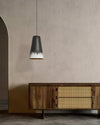 modern black gradient iron cone pendant light