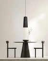 modern black gradient iron cone pendant light