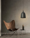 modern black gradient iron cone pendant light