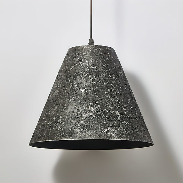 modern black gradient iron cone pendant light
