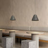 modern black gradient iron cone pendant light