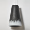 modern black gradient iron cone pendant light
