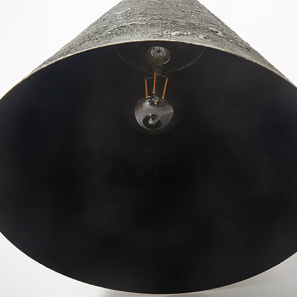 modern black gradient iron cone pendant light