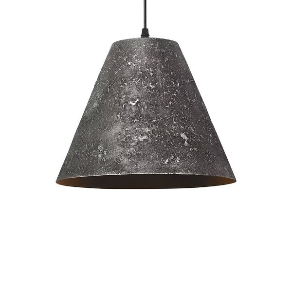 modern black gradient iron cone pendant light