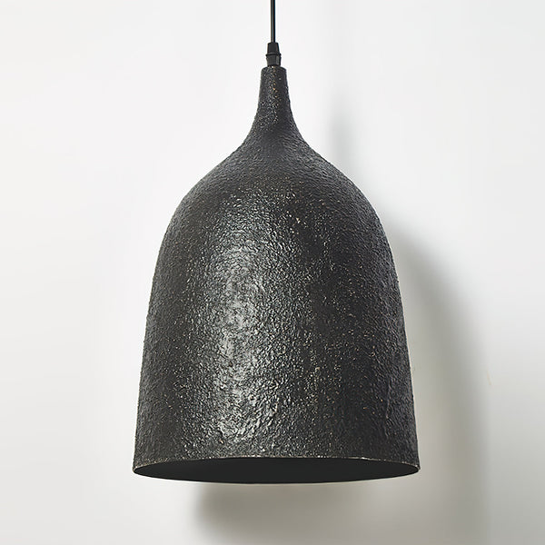 modern black gradient iron cone pendant light