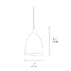 modern black gradient iron cone pendant light