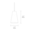 modern black gradient iron cone pendant light