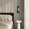 modern black gradient iron cone pendant light