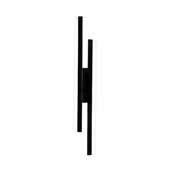 modern black iron acrylic linear led wall sconce 2