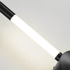 modern black iron acrylic linear led wall sconce 3